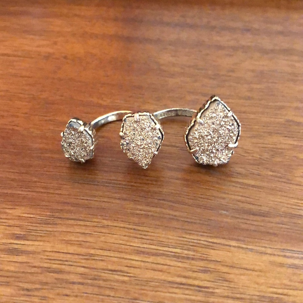 Kendra Scott rose gold Naomi double ring